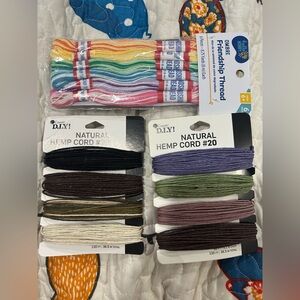 Colorful Friendship and Hemp Cord Set